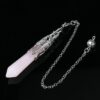 Rose Quartz+Silver Cap
