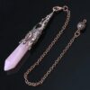 Rose Quartz+Bronze Cap