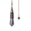 Amethyst + bronze cap