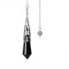 Black onyx + silver cap