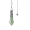 Green aventurine + silver cap
