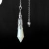 Opal + silver cap