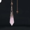 Rose quartz + bronze cap