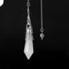 White crystal + silver cap