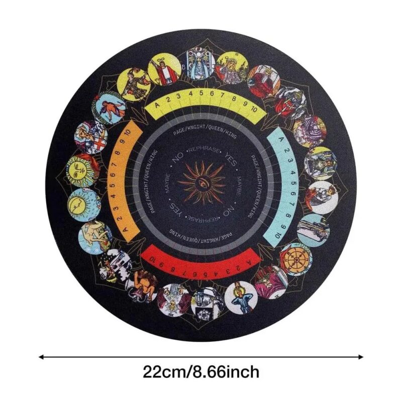 Tarot card circular divination tool, 22cm/8.66 inch.