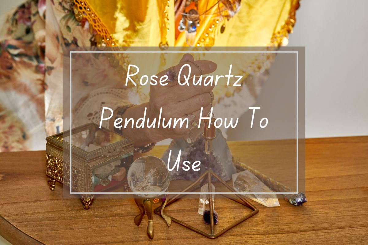 Rose quartz pendulum, how to use, crystal, spiritual guidance.