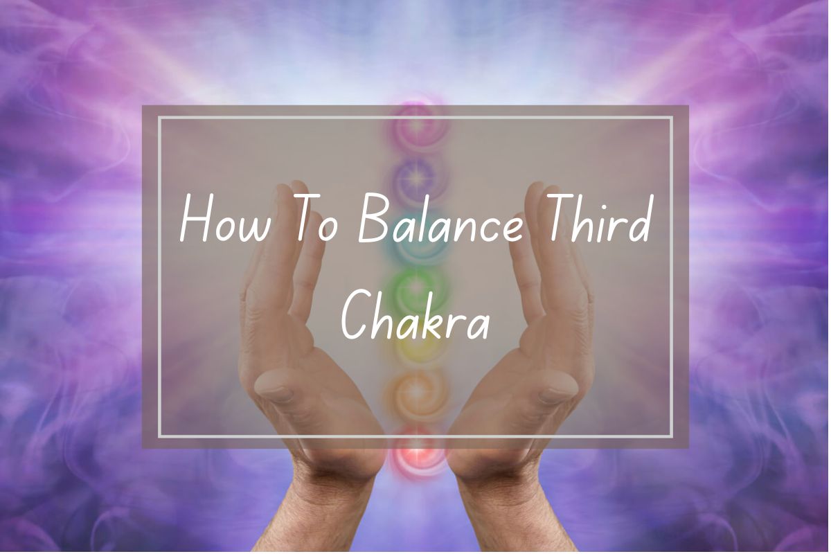 Hands holding, balancing third chakra, spiritual guidance.