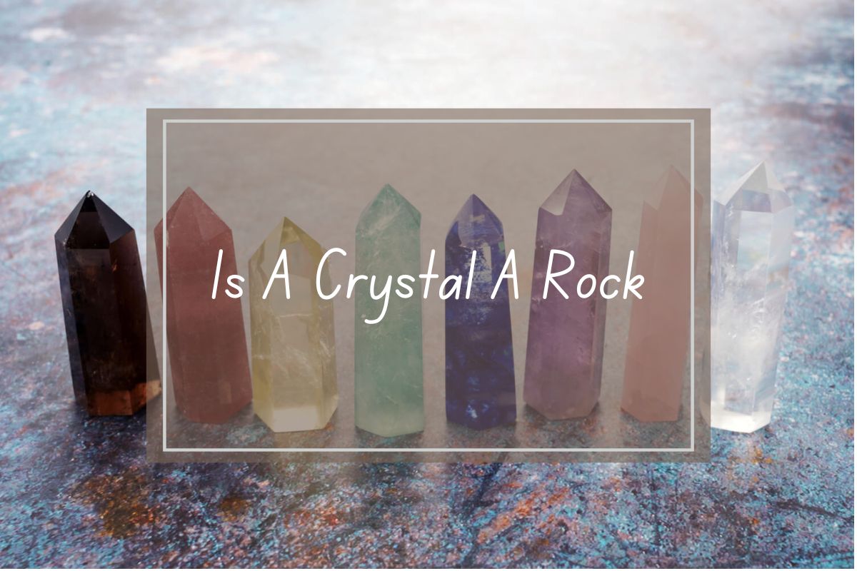 Colorful crystal points, question: is a crystal a rock?