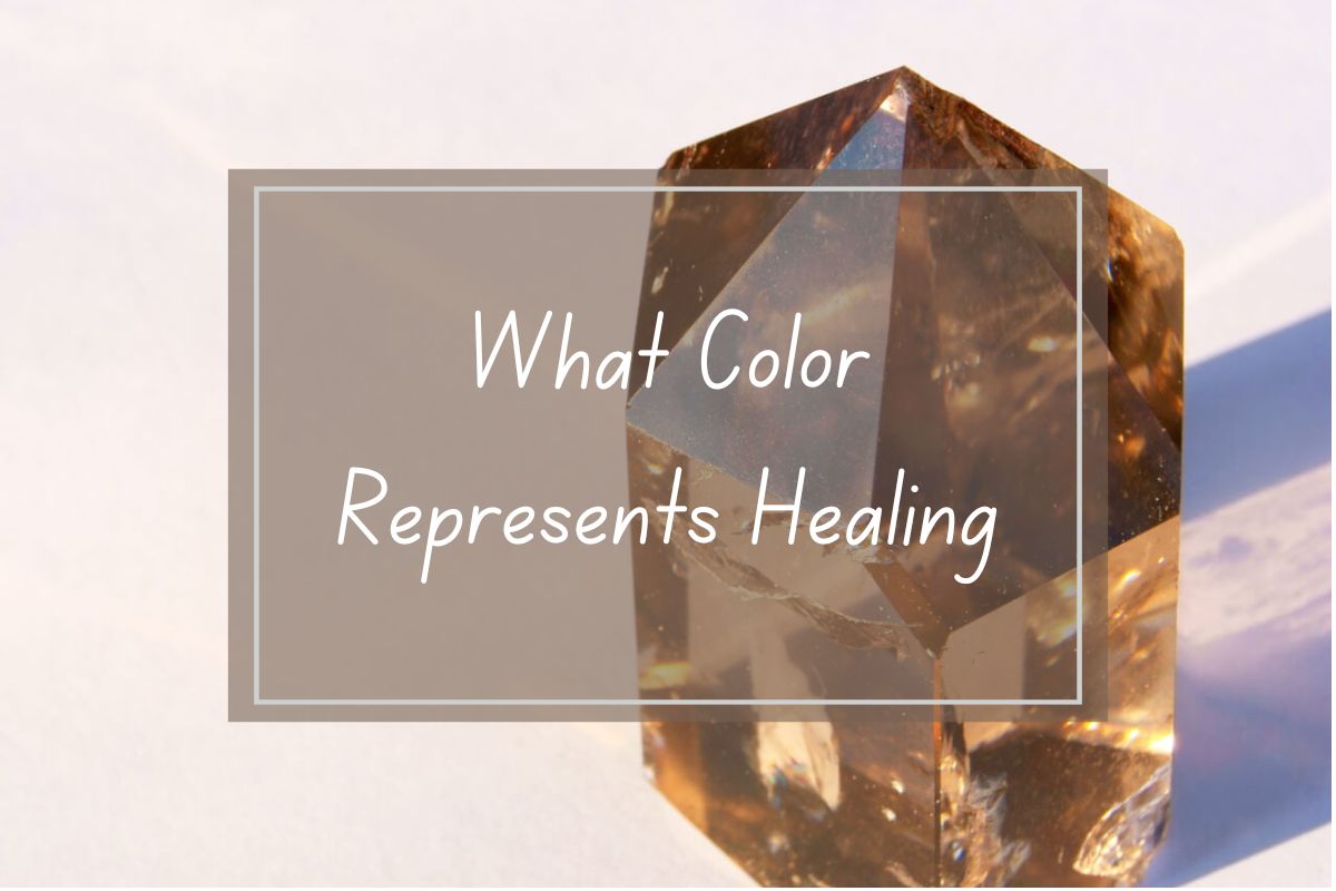 Amber quartz crystal, question about healing colors.