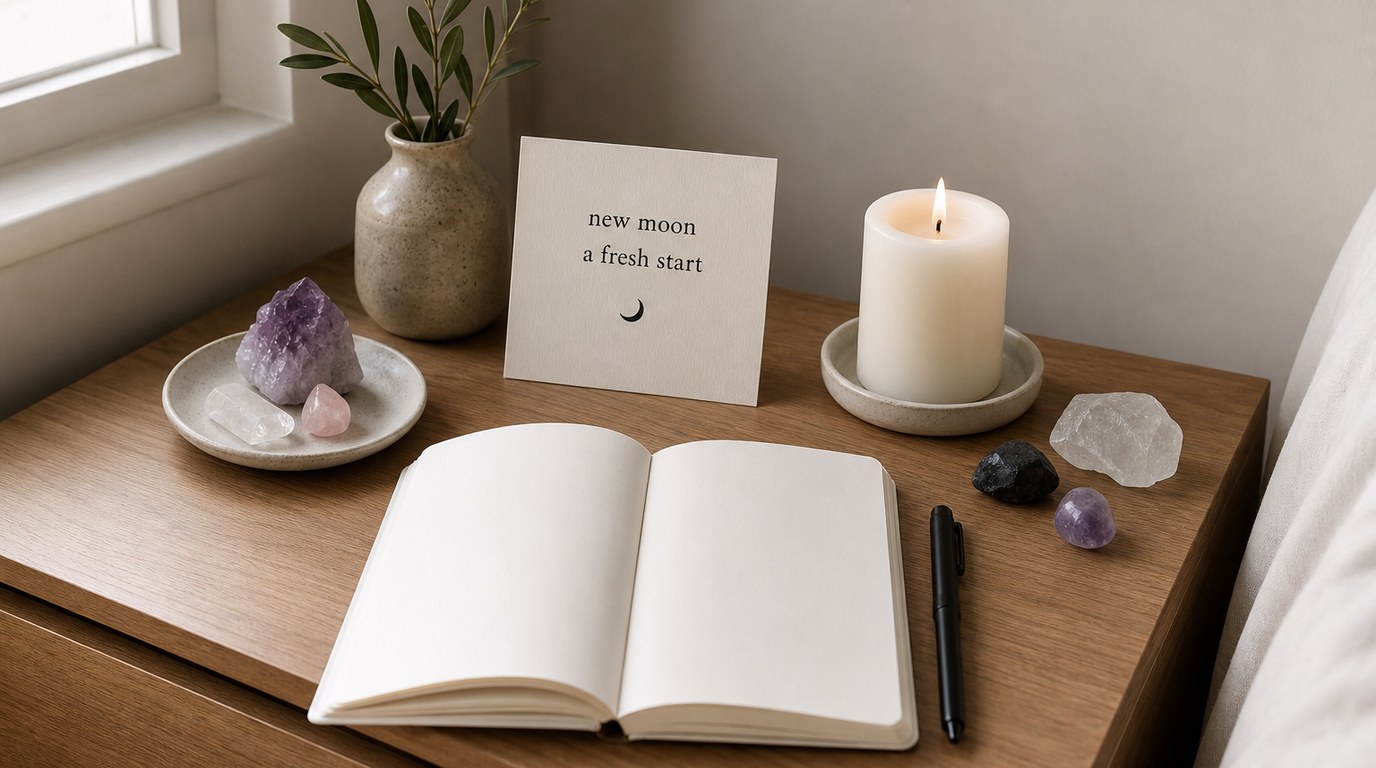 New Moon Ritual: How to Set Intentions With Crystals - Image 1