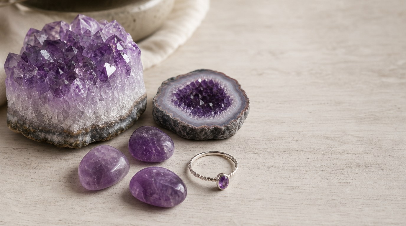 Amethyst Healing Properties: Meaning, Chakra Connection, and Everyday Uses - Image 1