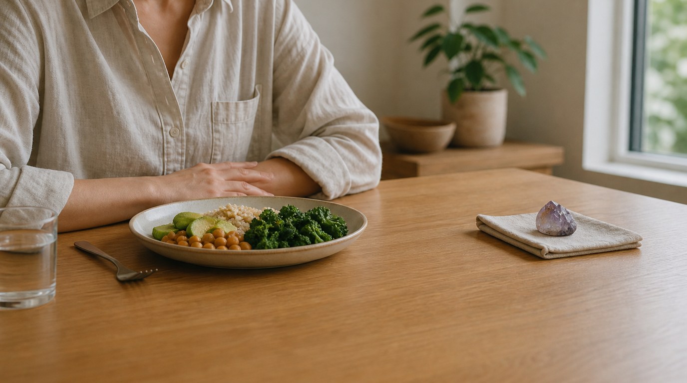 Crystals Intentional Eating: A Simple Ritual Guide for Mindful Meals - Image 1
